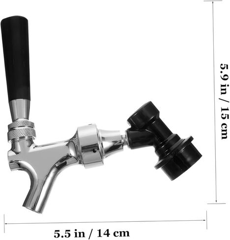 Healifty Stainless Steel Craft Beer Tap Faucet Homebrew Dispenser for Draft Beer Easy Installation for Outdoor Use in Saudi Arabia