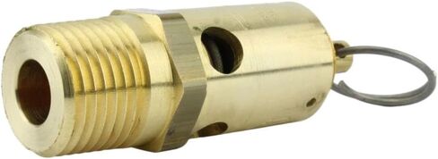 SRV390-1/2-165 صمام تخفيف ضغط الهواء - لاستبدال أجزاء ضاغط كونرادر - صمام تخفيف ضغط الخزان الآمن / صمام إيقاف الخزان - 1/2 بوصة NPT165 PSI 304 SCFM L: 2-3/4 بوصة 250 درجة فهرنهايت نحاس in Kuwait