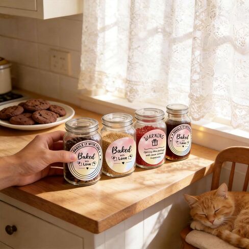 ملصقات حرارية مستديرة مقاس 3 بوصة، ملصقات ملصقات طابعة حرارية لتصميم شعار DIY، ملصقات حرارية ذاتية اللصق متدرجة الألوان المائية لبطاقة الاسم والعناوين وبطاقة الشكر واستخدام الأعمال الصغيرة، 500 قطعة in Kuwait