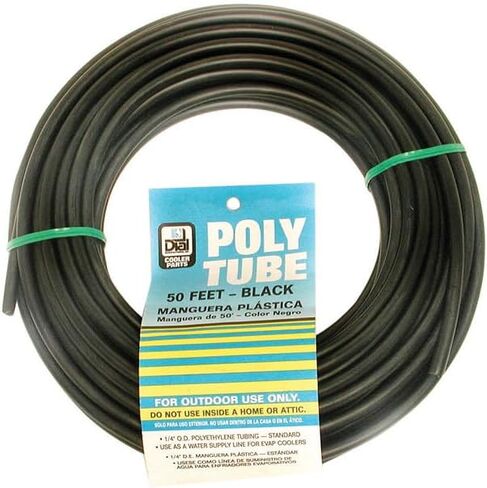 Dial Plastic Tubing 1/4 " X 50 Ft. Black Bulk in Saudi Arabia