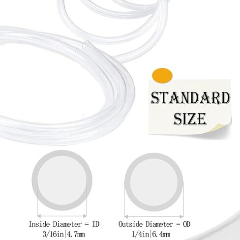 AOPANDA 100 قدم PVC - 3/16 بوصة معرف أنابيب الفينيل الشفافة أنابيب PVC المرنة، خرطوم هجين، بلاستيك خفيف الوزن in Kuwait