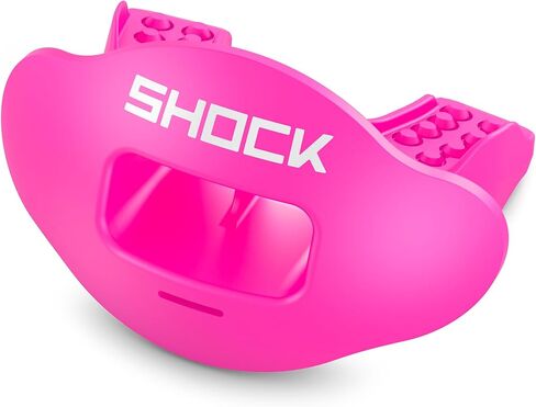 Shock Doctor Lip Guard, Adult and Youth Mouth Guard Football with Strap, Breathable Wide Opening Football Mouthpiece for Youth and Adults OSFA, Shock Doctor Mouth Guards, Max Airflow in Saudi Arabia