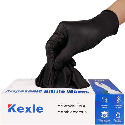 Nitrile Disposable Gloves Pack of 100, Latex Free Safety Working Gloves for Food Handle or Industrial Use in Saudi Arabia