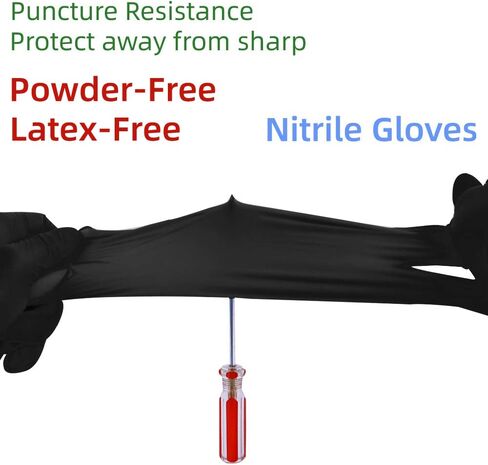Nitrile Disposable Gloves Pack of 100, Latex Free Safety Working Gloves for Food Handle or Industrial Use in Saudi Arabia