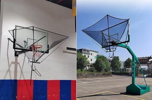 Basketball Hoop Returner Shot Return Apparatus - Attachment/Shooting Trainer with Bag Hanging Rebounder Acce in Saudi Arabia
