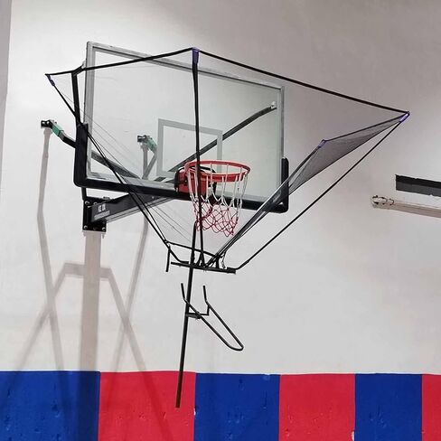 Wall Mounted Basketball Hoop Rebounder Shot Returner Return Net Attachment Shooting Practice Aid for Tra in Saudi Arabia