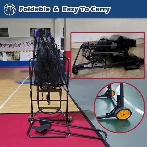Basketball Rebounder Shot Returner Ball for Hoop with Wheels Net Return with Chute for Parks School Home in Saudi Arabia