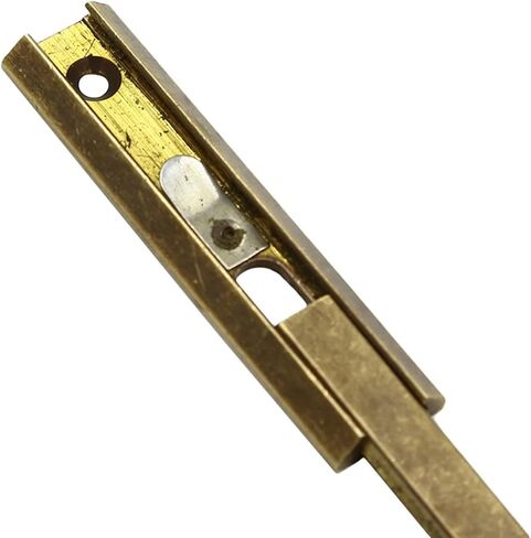Slide Latch,Gate Bolt Lock,Bolt Sliding Door Lock, Brass Doors Slide Latch Lock Bolt Latch Barrel Home Gate Safety Hardware Screws 2.5 Inch (Color : Bronze, Size : in Saudi Arabia