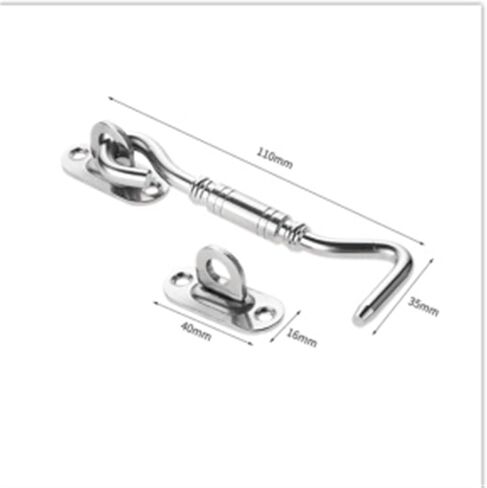 Latch Lock Window Catch Hook Stainless Steel Cabin Door Lock Sliding Buckle in Saudi Arabia