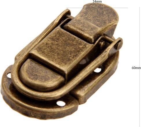 Latch Lock Latch Hasp Hook Lock Clasp Buckle Decorative Antique BrassDrawer Box Case Chest Hardware in Saudi Arabia