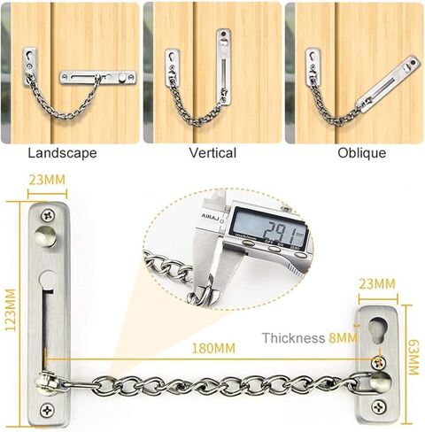 Door Chain Lock,Chain Safe Buckle,Latch Safety Limiter,Hotel Home Door Chain Home Hotel Door Bolt Anti-Theft Door Security Chain Door Lock Anti-Theft Buckle in Saudi Arabia