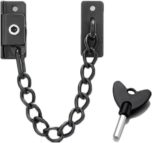 Chain Lock Stainless Steel Window Chain Lock Sliding Lock Door(Silver) in Saudi Arabia