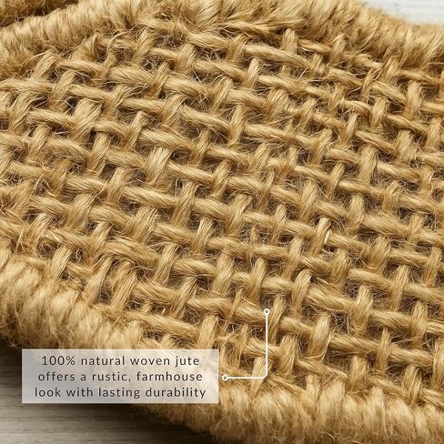 Elrene Home Fashions Burlap Bunny Ear Napkin Rings, Set of 4 in Saudi Arabia