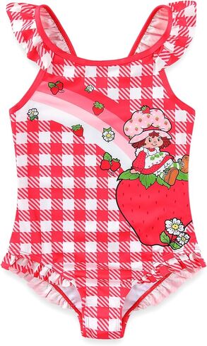 Strawberry Shortcake Girls UPF 50+ One Piece Swimsuit Bathing Suit for Big Kids in Kuwait