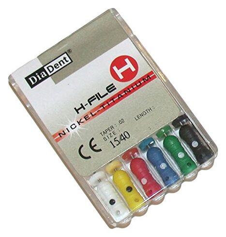 DiaDent 503-108 H-File, 21mm Length, 40 Tip Size, Pack of 6 in Saudi Arabia