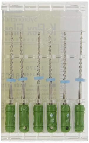 15170 Endo Hand K-Flex File, 0.02 mm Taper, 25 mm Length, Stainless Steel, #70 Tip Size, Green (Pack of 6) in Saudi Arabia