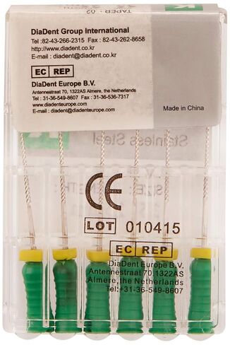 DiaDent 502-207 K-File, 25 mm Length, #35 Tip Size (Pack of 6) in Saudi Arabia
