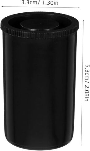 24pcs Black Plastic Film Canisters with Lids Compact Storage for Camera Film for Travel and Outdoor Photography Multi Functional Fishing Bait Containers in Saudi Arabia