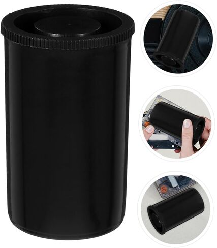 24pcs Black Plastic Film Canisters with Lids Compact Storage for Camera Film for Travel and Outdoor Photography Multi Functional Fishing Bait Containers in Saudi Arabia