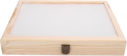 30-Slot Film Cassette Display Case Solid Wood 11.6x8.5x1.8 Inches for 35mm Camera Film Organization with Rustic Style in Saudi Arabia
