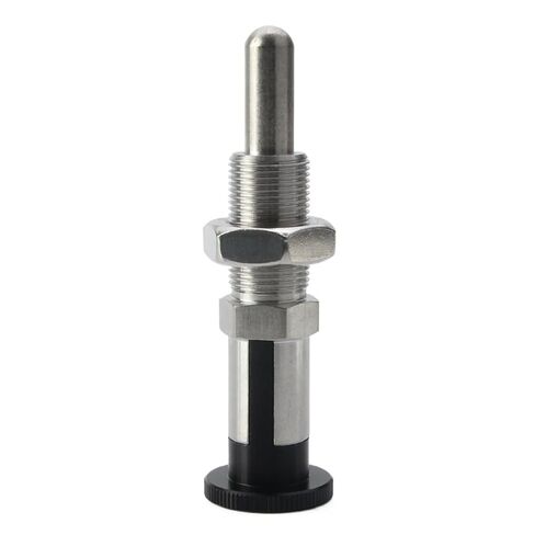 QX253 Lengthened Indexing Pin Self Locking Plunger Stainless Steel/POM Spring Positioning M20 Thread with Nut 1Pcs(YK253-YJ) in Saudi Arabia