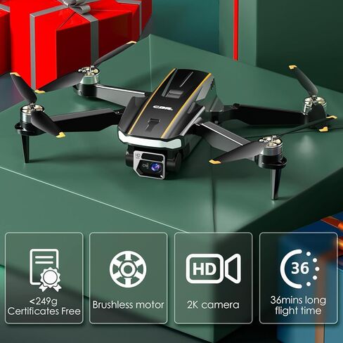 60+ Min Flight Time Super Endurance Drone with Camera for Adults 4K HD, Foldable WiFi Quadcopter Drones, 2650 FT Control Range, Brushless Motor, Auto Hover Mode, Follow Me Function (3 Batteries) for Beginners in Kuwait