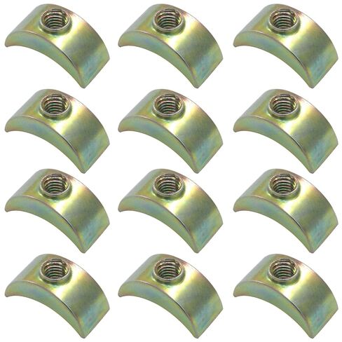 12 حزمة من صواميل نصف القمر M6، ملحقات أثاث الغسالة، فاصل موصل، أجهزة موصل ثابتة لتجميع الأثاث/عشاق DIY in Kuwait