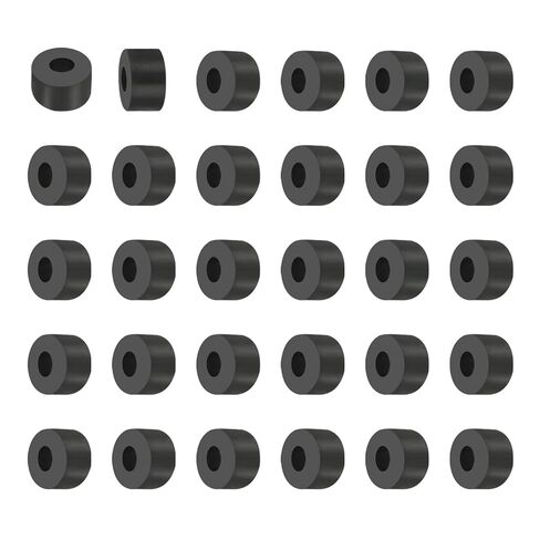 Generic Multi Purpose Rubber Spacer, 30Pcs 4mm ID x 9mm OD x 5mm T Neoprene Round Anti-Vibration Isolation Pads Isolator Rubber Bushings Spacer Washer for HVAC Bolts Car Accessories in Saudi Arabia