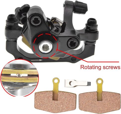 Disc Brake Pads For S5 Generation Driving, Full Metal Heat Dissipation Brake Pads For MTB Brake Accessories, Bicycle Caliper Quiet Braking System, Compatible With The Same Size in Kuwait