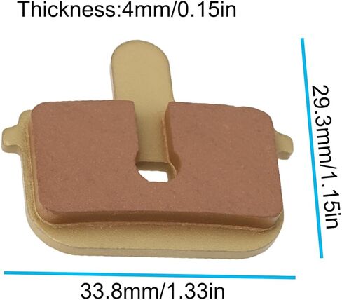Brake Pads All Metal Straps 33.8x29.3x4mm Compatible with Ninebot by Segway Max G3 G3D G3E in Saudi Arabia
