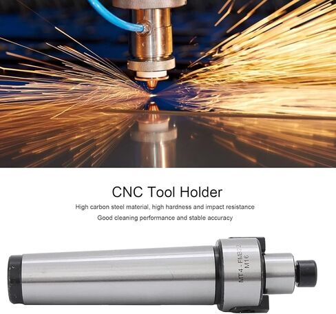 CNC Tool Holder MT4 FMB22 M16, High Carbon Steel Lengthen Face Mill Collet Chuck, Milling Tool Holder with High Clamping Accuracy, for Milling Machines, Durable and Imp in Kuwait