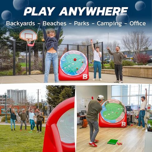 BucketGolf Pop-n-Pitch Inflatable Golf Target Game – Portable Golf Practice Mat with Movable Bullseye, Lightweight and Easy Setup for Backyard or Garage in Kuwait