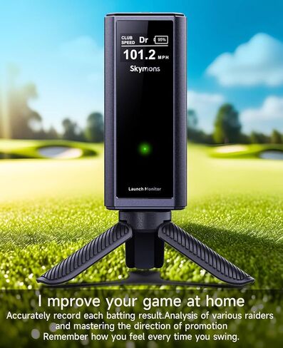 Portable Golf Launch Monitor Pro X1 Plus, Simulators for Home & Training, Mobile Launch Monitor for Golf Swing Analysis, Tracker & Swing Analyzer, Indoor Outdoor Use, Up to 10 Hours Battery Life. in Saudi Arabia