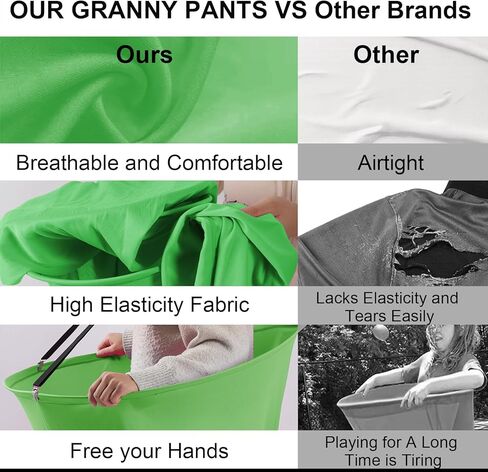 مجموعة ألعاب عيد الفصح المكونة من 17 قطعة من Granny Pants Yard Game، 2 سروال الجدة المضحك كبير الحجم مع 10 كرات، 2 مضخة هواء، ألعاب القذف في الهواء الطلق للأطفال في الفناء الخلفي في الحديقة وعيد الفصح وحفلات لم الشمل من 4 سنوات فما فوق in Kuwait