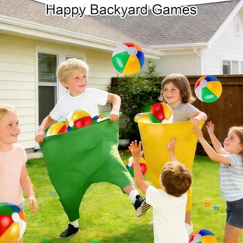 مجموعة ألعاب عيد الفصح المكونة من 17 قطعة من Granny Pants Yard Game، 2 سروال الجدة المضحك كبير الحجم مع 10 كرات، 2 مضخة هواء، ألعاب القذف في الهواء الطلق للأطفال في الفناء الخلفي في الحديقة وعيد الفصح وحفلات لم الشمل من 4 سنوات فما فوق in Kuwait