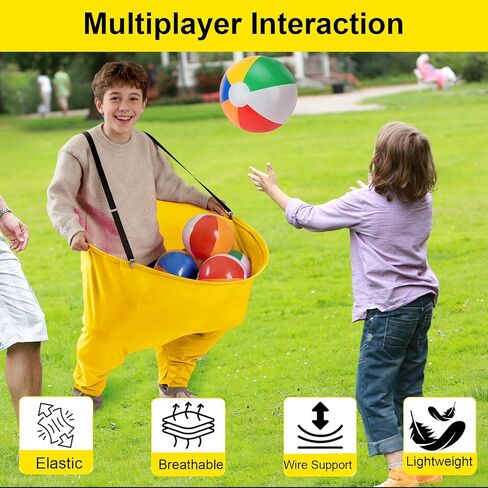 مجموعة ألعاب عيد الفصح المكونة من 17 قطعة من Granny Pants Yard Game، 2 سروال الجدة المضحك كبير الحجم مع 10 كرات، 2 مضخة هواء، ألعاب القذف في الهواء الطلق للأطفال في الفناء الخلفي في الحديقة وعيد الفصح وحفلات لم الشمل من 4 سنوات فما فوق in Kuwait