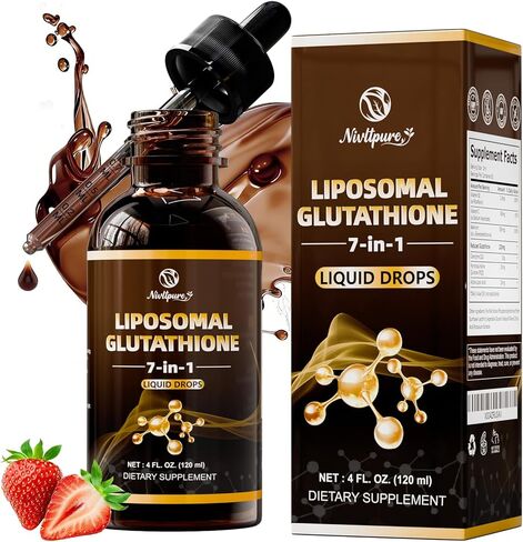 7-in-1 Liposomal Glutathione Liquid – 4 Fl. Oz – Glutathione Supplement with PQQ, CoQ10, Vitamin C & B2 – Antioxidant for Immune & Energy Support – 60 Day Supply in Saudi Arabia