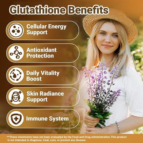 7-in-1 Liposomal Glutathione Liquid – 4 Fl. Oz – Glutathione Supplement with PQQ, CoQ10, Vitamin C & B2 – Antioxidant for Immune & Energy Support – 60 Day Supply in Saudi Arabia