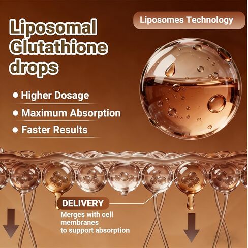 7-in-1 Liposomal Glutathione Liquid – 4 Fl. Oz – Glutathione Supplement with PQQ, CoQ10, Vitamin C & B2 – Antioxidant for Immune & Energy Support – 60 Day Supply in Saudi Arabia