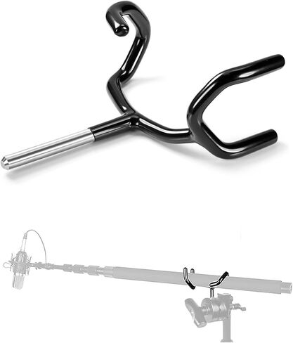 حامل عمود بوم، حامل معدني لحامل ذراع الرافعة لحوامل C وحوامل الميكروفون، حامل عمود ميكروفون ممتاز مع دعامة ناتئة لتسجيل صوتي محسن، حامل ميكروفون بوم in Kuwait