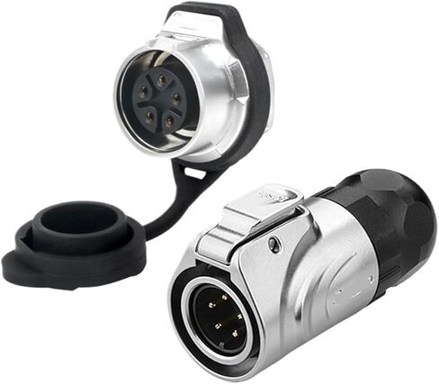 LP16 aviation and socket threaded panel installation 5-pin full metal waterproof connector(Single hole female seat) in Saudi Arabia