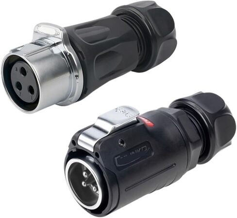 LP24 aviation led display lamp power wire connector 3-core connector 45A(Male plug) in Kuwait