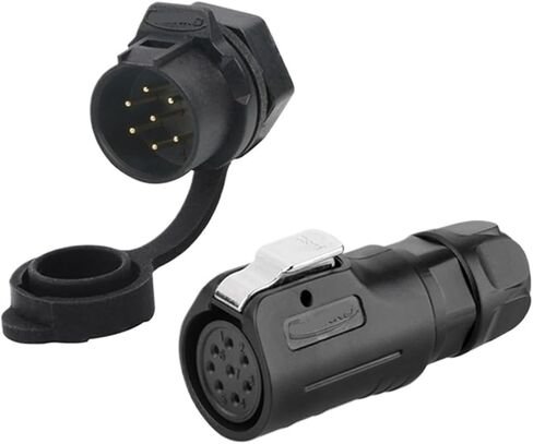 Single hole reverse waterproof aviation LP12 2 3 4 5 6 7 8 core connector industrial connector(3 core) in Kuwait