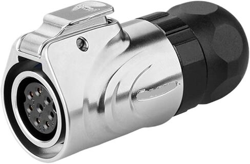 LP-16 connector 8-pin female male metal flange box installation aviation socket(Flange reverse installation) in Saudi Arabia
