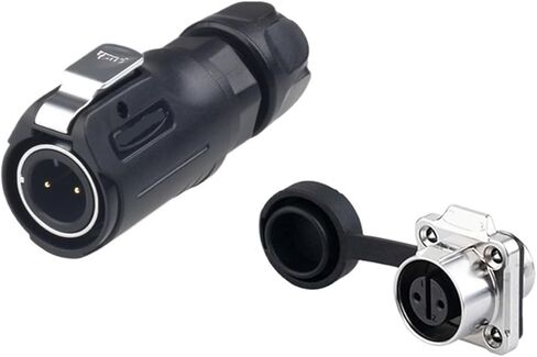 Flange mounted LP-12 waterproof aviation 2 3 4 5 6 7 8 core semi-metallic square seat connector(6 core) in Saudi Arabia