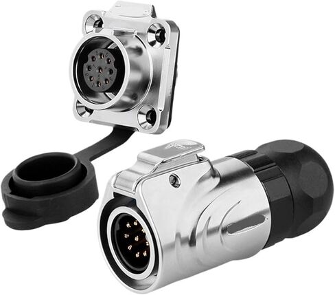 LP16 9-pin aviation and socket metal round PIN pin power signal industrial connector(Flange formal wear) in Kuwait