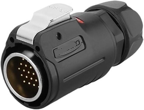 LP-24 aviation and socket threaded tightening 24-core gold-plated male and female pin industrial connector(Male plug) in Saudi Arabia
