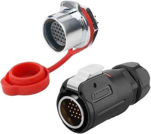 LP-24 aviation and socket threaded tightening 24-core gold-plated male and female pin industrial connector(Male plug) in Kuwait