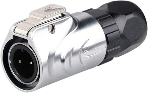 Metal male LP-12 waterproof aviation connector 2-8 core full metal thread installation connector(3 core) in Saudi Arabia