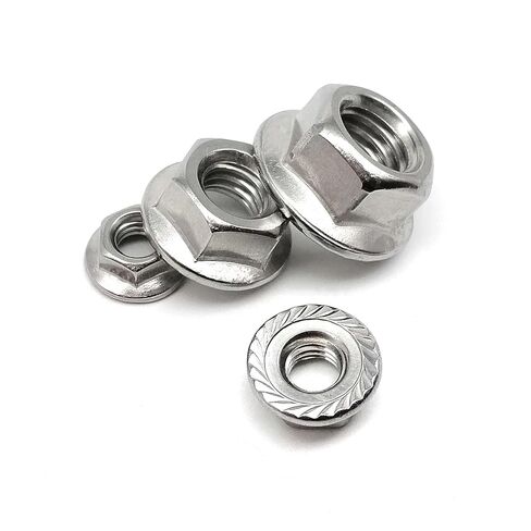 Lock Nuts, 5/10pcs M6 M8 M10 M12 Fine Thread DIN6923 304 A2-70 Stainless Steel Hexagon Hex Head Serrated Lock Spinlock(5pcs M10 Pitch 1.25) in Saudi Arabia